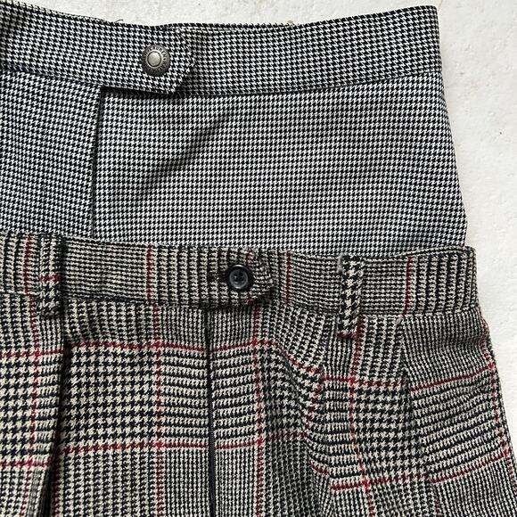 Lauren Ralph Lauren Petite Women’s Pants Lot 6P Houndstooth Plaid Trousers Wool - Picture 1 of 16